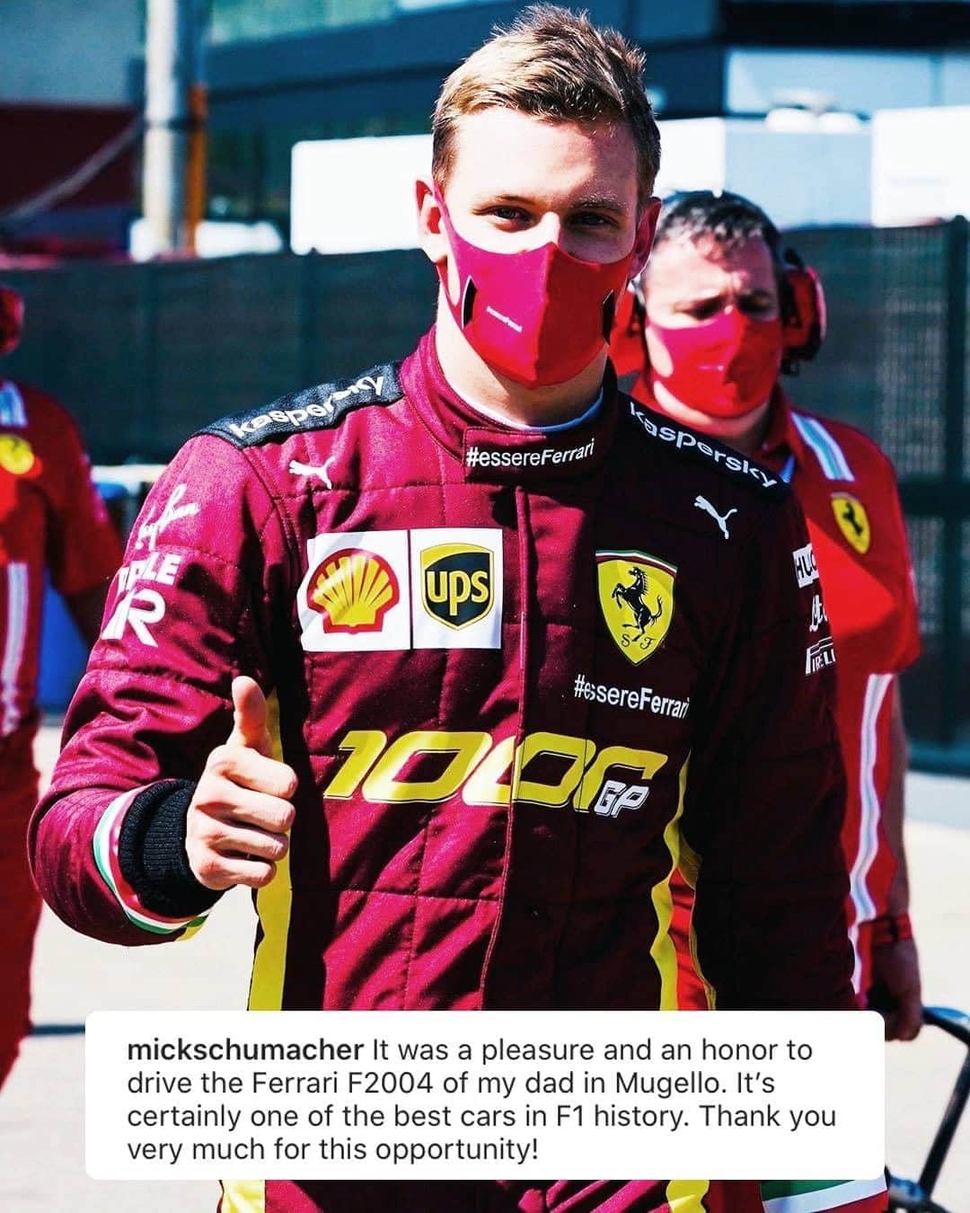 F1さんのインスタグラム写真 - (F1Instagram)「How good was it to see @mickschumacher driving his dad's F2004 at Mugello? ❤️  📸 @mickschumacher  #F1 #Formula1 #TuscanGP #Schumacher #Ferrari @scuderiaferrari」9月16日 17時30分 - f1