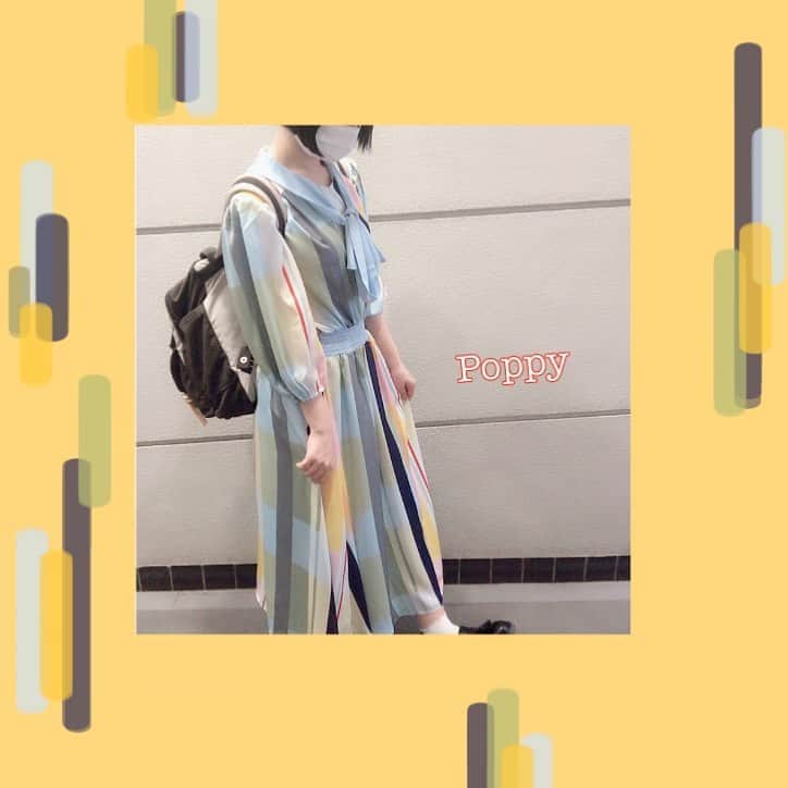 のインスタグラム：「お気に入りのワンピース。  @poppy_tokyo」