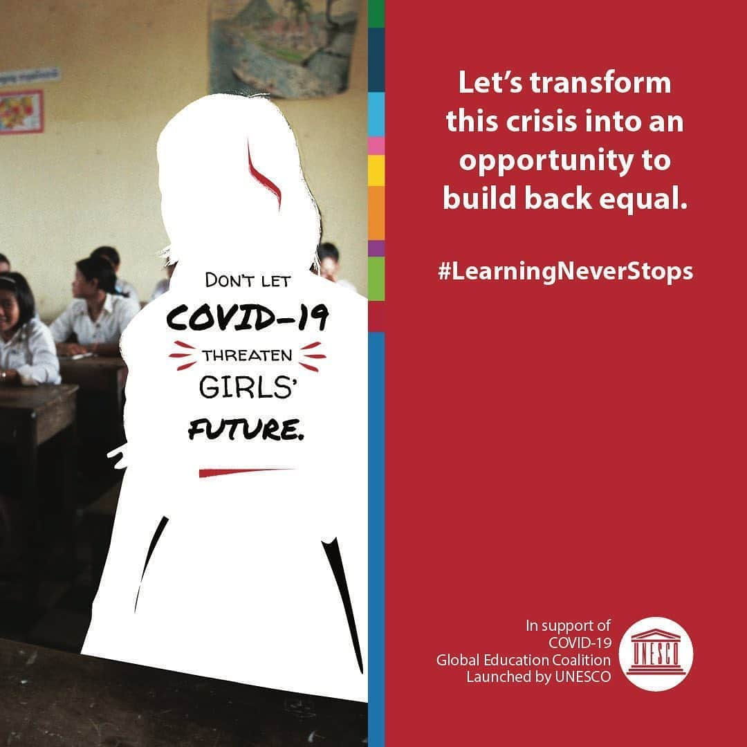 プラダさんのインスタグラム写真 - (プラダInstagram)「The #COVID19 crisis threatens decades of progress made towards gender equality, putting over 11 million girls at risk of not returning to school.  Join @unesco & members of the Global Education Coalition to ensure that #LearningNeverStops for every girl.  Prada supports the new UNESCO’s “Keeping girls in the picture” campaign with proceeds from the online auction of original pieces with @sothebys, starting from October 2nd. Link in bio」9月16日 19時02分 - prada