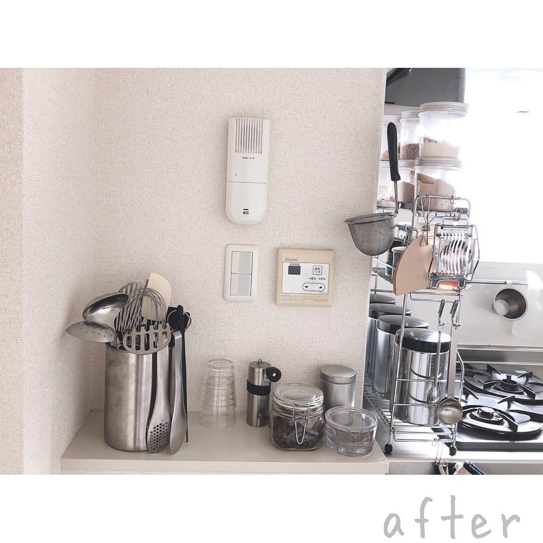 竹中友紀子さんのインスタグラム写真 - (竹中友紀子Instagram)「#おウチ時間  キッチン周りの配置を少しだけ変えてみました。 料理中にコンロ奥に手を伸ばしてとらないといけなかったキッチンツールを、何となくお茶セットが集まっているキッチン脇スペースに移動。 この配置でしばらく過ごしてみようと思います。」9月16日 19時32分 - yukikotakenaka_official