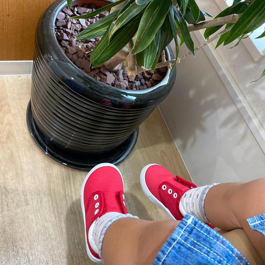 薬師寺美菜子さんのインスタグラム写真 - (薬師寺美菜子Instagram)「▷▶ . NEW SHOES👟 . #娘のチョイス . . #しまむら#靴#shoes#足元倶楽部#足元くら部」9月16日 20時16分 - minachun_s2