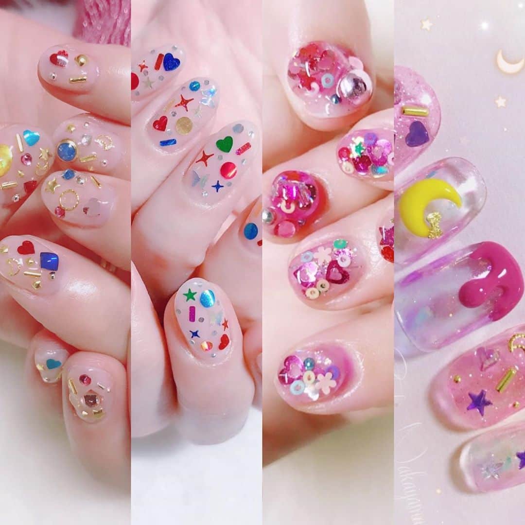 なかやまちえこのインスタグラム：「おもちゃ箱ネイル🐥⠀ ⠀ #nail #nails #nailart #ネイル #美甲 #ネイルアート  #japanesenailart #manucure #japanesenails #manicurist #gelnails #أظافر #네일아트 #미용 #vẽmóng #ngườiđẹp  #เพ้นท์เล็บ #искусствоногтя #artedeuñas #เพ้นท์เล็บเจล #ジェルネイルデザイン #ネイルデザイン #senikuku #nagelkunst #おもちゃ箱ネイル #popnails」
