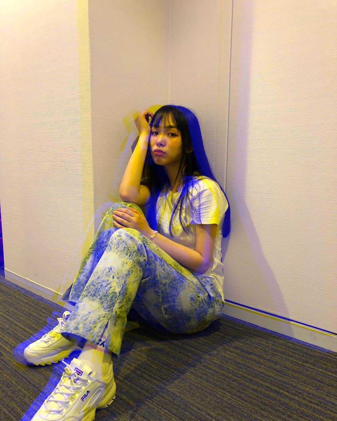 大友樹乃のインスタグラム：「good night🌛💙  #stylenanda #오오티디#패피#잘자요😴」