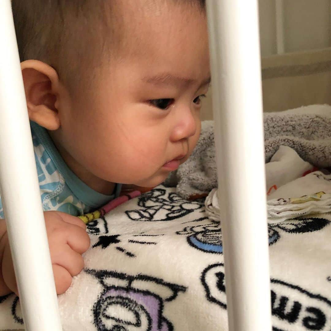 馬渕史香さんのインスタグラム写真 馬渕史香instagram 寝起き そして 寝跡 あしざわ家 赤ちゃんのいる生活 令和2年生まれ 5月生まれ 男の子ベビー 令和ベビー Babyboy baby Picco 1471 Piccolce Knits モニターモデル募集 9月16日 21時54分