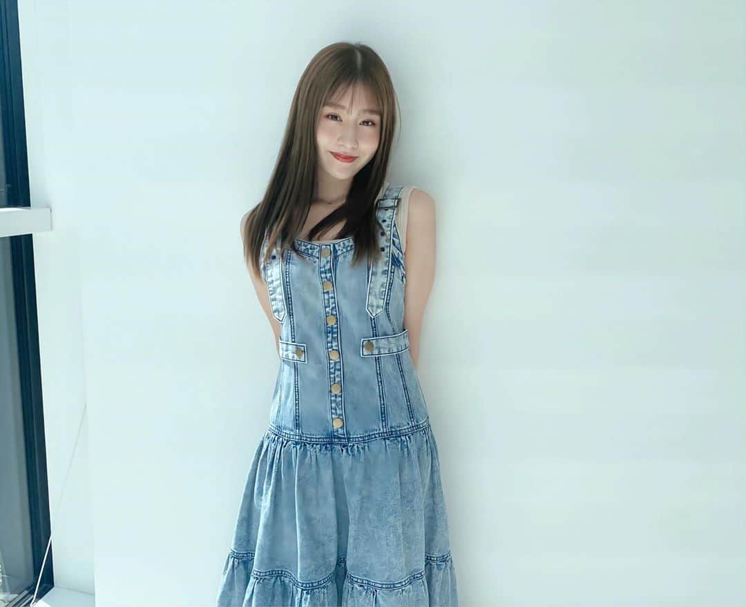 加藤美南のインスタグラム：「久しぶりしふく👗 このワンピどこの？って沢山聞かれた😚タグ付けしたよ🏷」