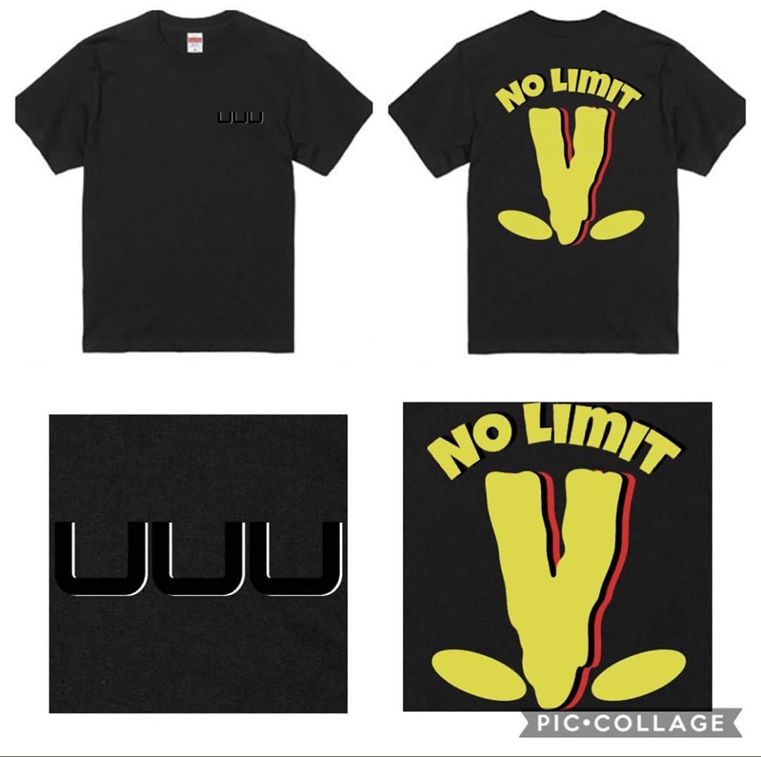 のインスタグラム：「再販決定‼︎  "No limit T-shirts" Designed by UUU サイズ展開あり  価格　送料込み6480円  受注生産  希望の方は氏名、希望サイズ、枚数を明記の上、下記アドレスまでご連絡下さい。  配送期間(約2〜3週間) 申込締切９月末  kiyotaka. uji.official@gmail.com」