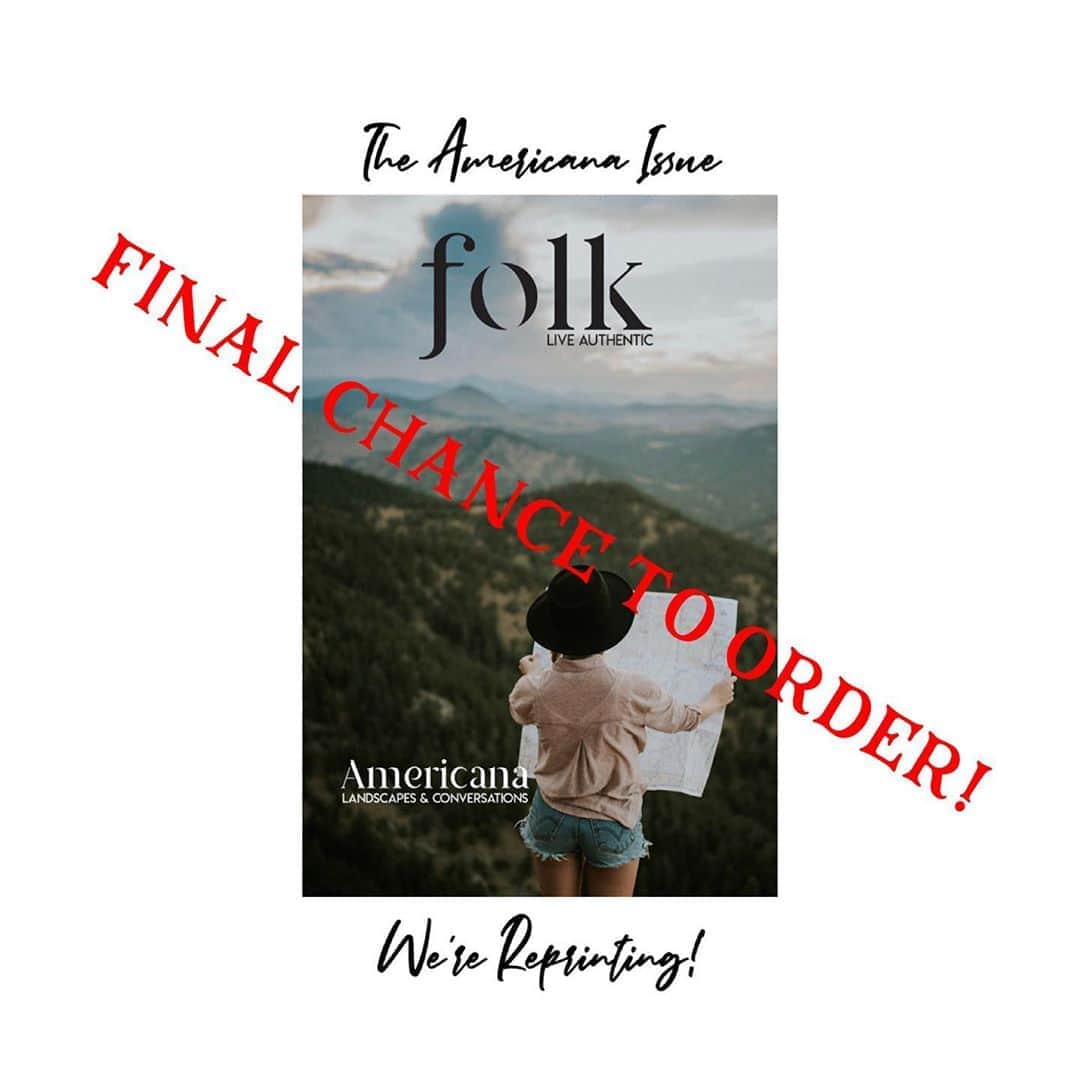 FOLKのインスタグラム：「FINAL CHANCE! With the release of the Autumn issue of @folkmagazine on Friday we are retiring the Americana issue. To order go to www.folkgeneral.com. Use code AUTUMN for free US shipping on your entire order! This is an issue that you really don’t want to miss.」