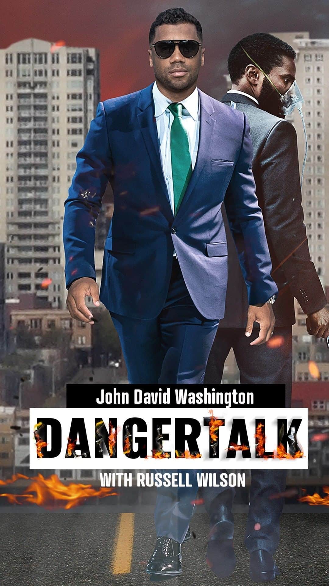ラッセル・ウィルソンのインスタグラム：「Star of the new @wbpictures & @tenetfilm, @johndavidwashington comes on @dangertalk this week! #DangerTalk #TenetMovie」