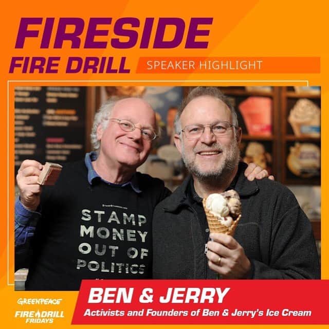 ジェーン・フォンダさんのインスタグラム写真 - (ジェーン・フォンダInstagram)「Repost from @firedrillfriday • Ever wondered what a Fire Drill Fridays ice cream flavor would look like? 🍦 We may find out on this week's Fireside Fire Drill with @JaneFonda and @@benandjerrys! ⠀⠀⠀⠀⠀⠀⠀⠀⠀ Grab your favorite ice cream flavor and join us to talk about climate justice and more! RSVP at the link in our bio!」9月17日 9時26分 - janefonda