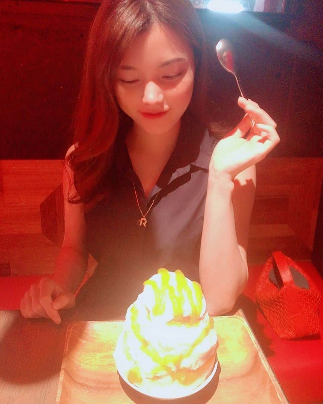 Laraのインスタグラム：「🍧 . yelo 🥕carrot deluxe 🥕   ふあふあでおいしい🥺💓 ペロリです😋💖👏🏻」