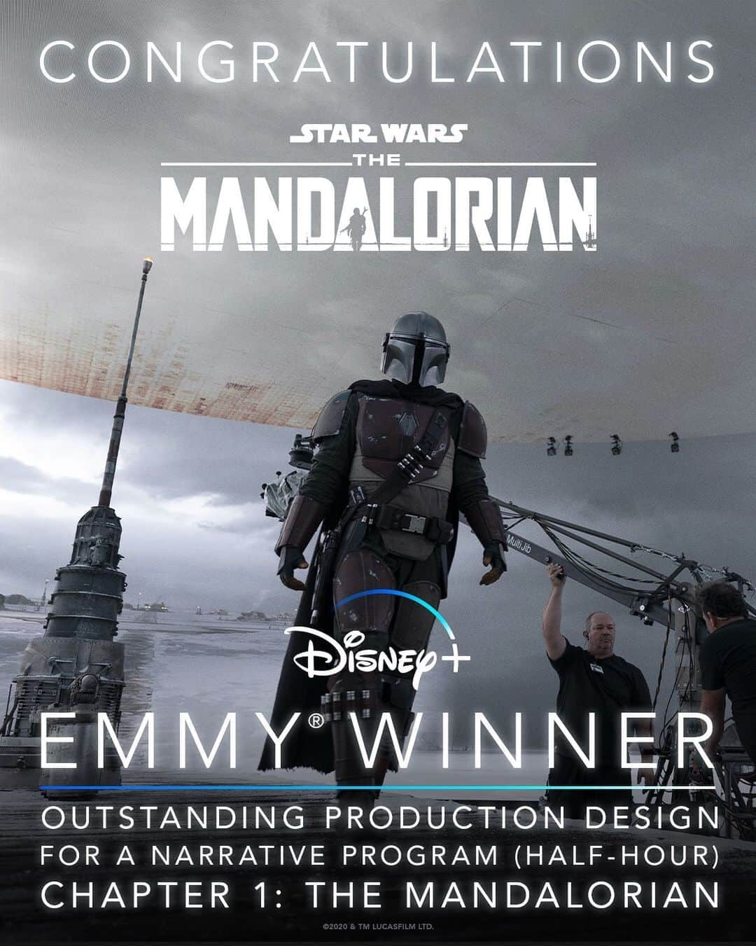 スター・ウォーズさんのインスタグラム写真 - (スター・ウォーズInstagram)「Congratulations to #TheMandalorian creative team on their Emmy® win for Outstanding Production Design for a Narrative Program (Half-Hour). #Emmys2020」9月17日 9時50分 - starwars