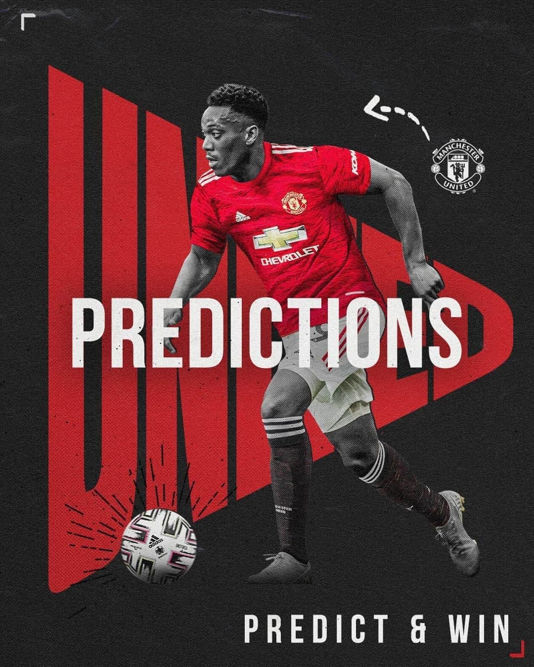 マンチェスター・ユナイテッドさんのインスタグラム写真 - (マンチェスター・ユナイテッドInstagram)「Introducing: United Predictions 👀 Our new feature in the #MUFC app allows you to predict our line-up, first goalscorer and much more for the chance to win prizes! 🙌」9月17日 1時02分 - manchesterunited