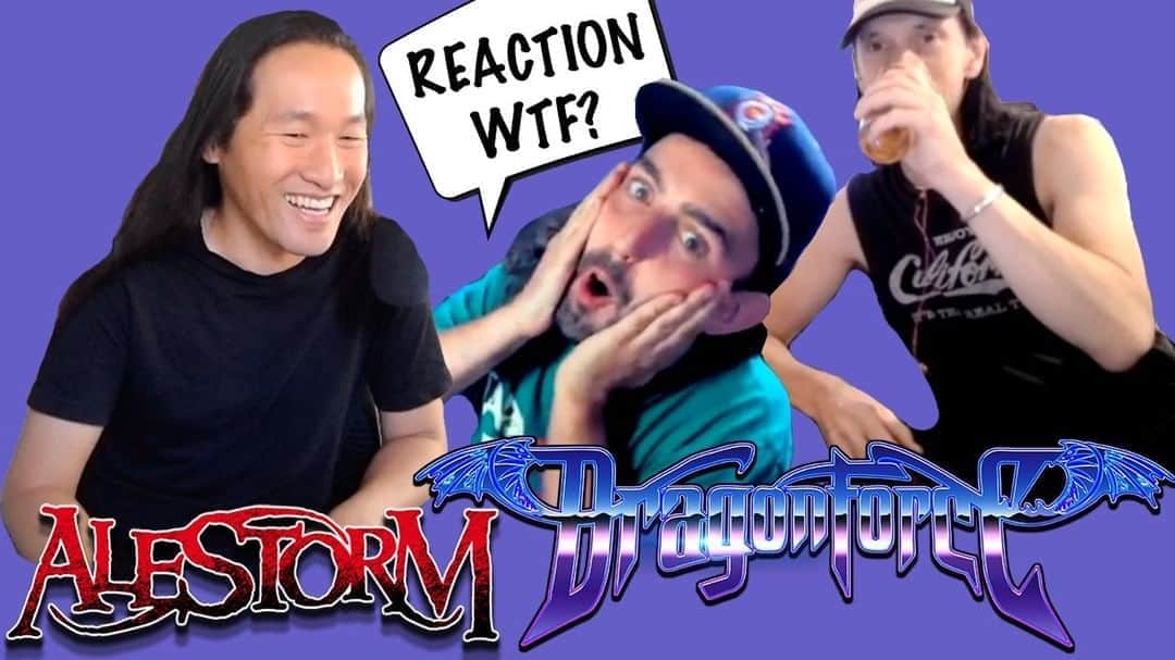DragonForceさんのインスタグラム写真 - (DragonForceInstagram)「Reaction Video: @dragonforcehq x @alestormofficial ! We forced @hyperchrisz to react to his own band LOL!!! Hear our stories :) Link on bio/stories #dragonforce #alestorm #metalreaction #reactionvideo #hermanli #samtotman #christopherbowes」9月17日 1時20分 - dragonforcehq