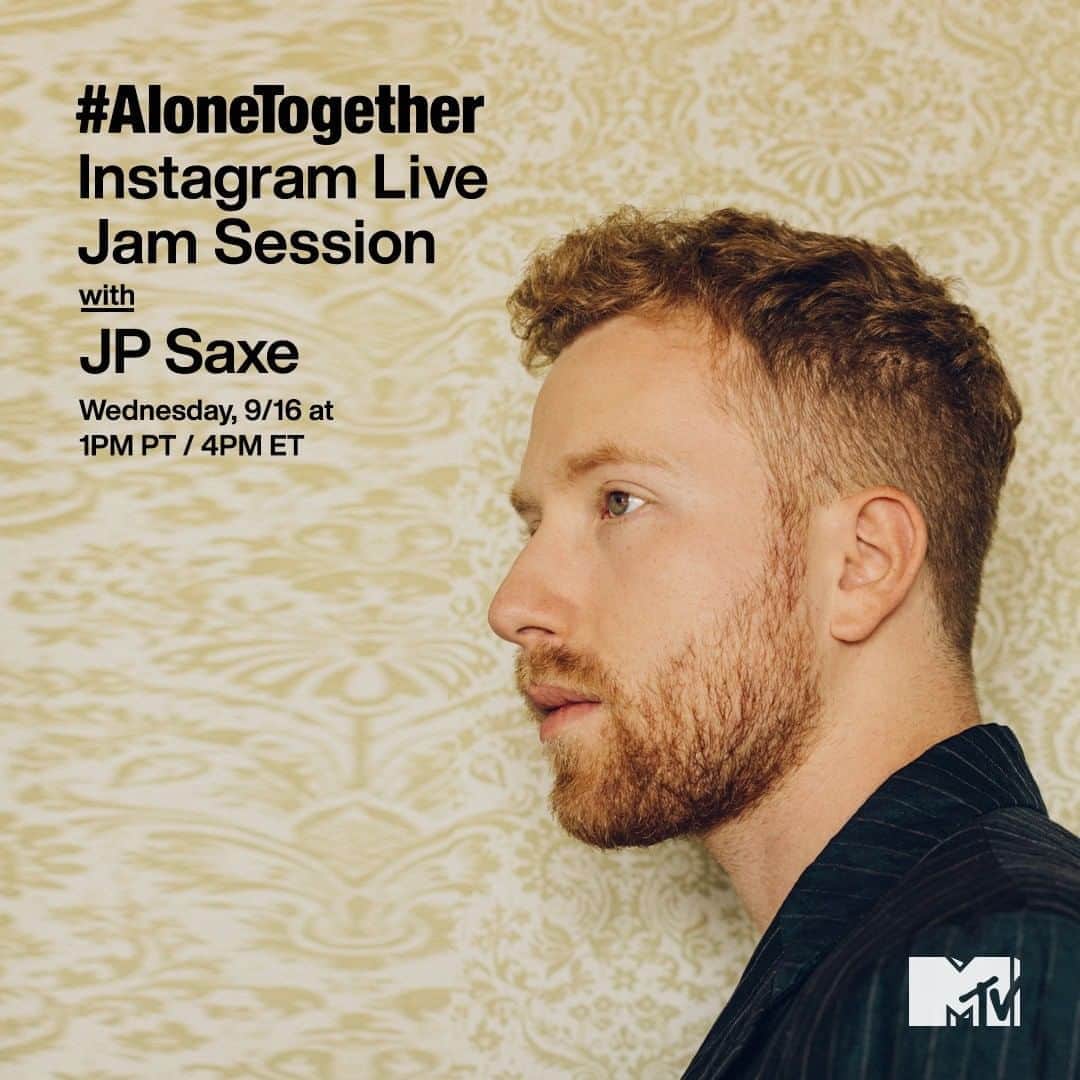 MTVさんのインスタグラム写真 - (MTVInstagram)「Yes, I'm already obsessed with @jpsaxe. Yes, my obsession will only grow with his #AloneTogether jam session, today at 1pm PT / 4pm ET 💛」9月17日 1時23分 - mtv