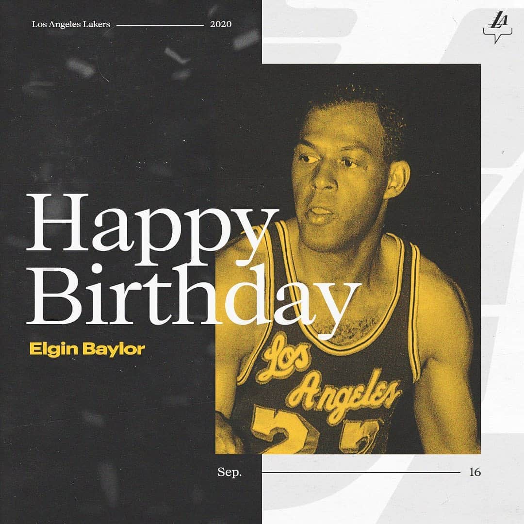 Los Angeles Lakersさんのインスタグラム写真 - (Los Angeles LakersInstagram)「Happy birthday to the legend who arrived in L.A. 60 years ago, @elginbaylorofficial!」9月17日 1時30分 - lakers
