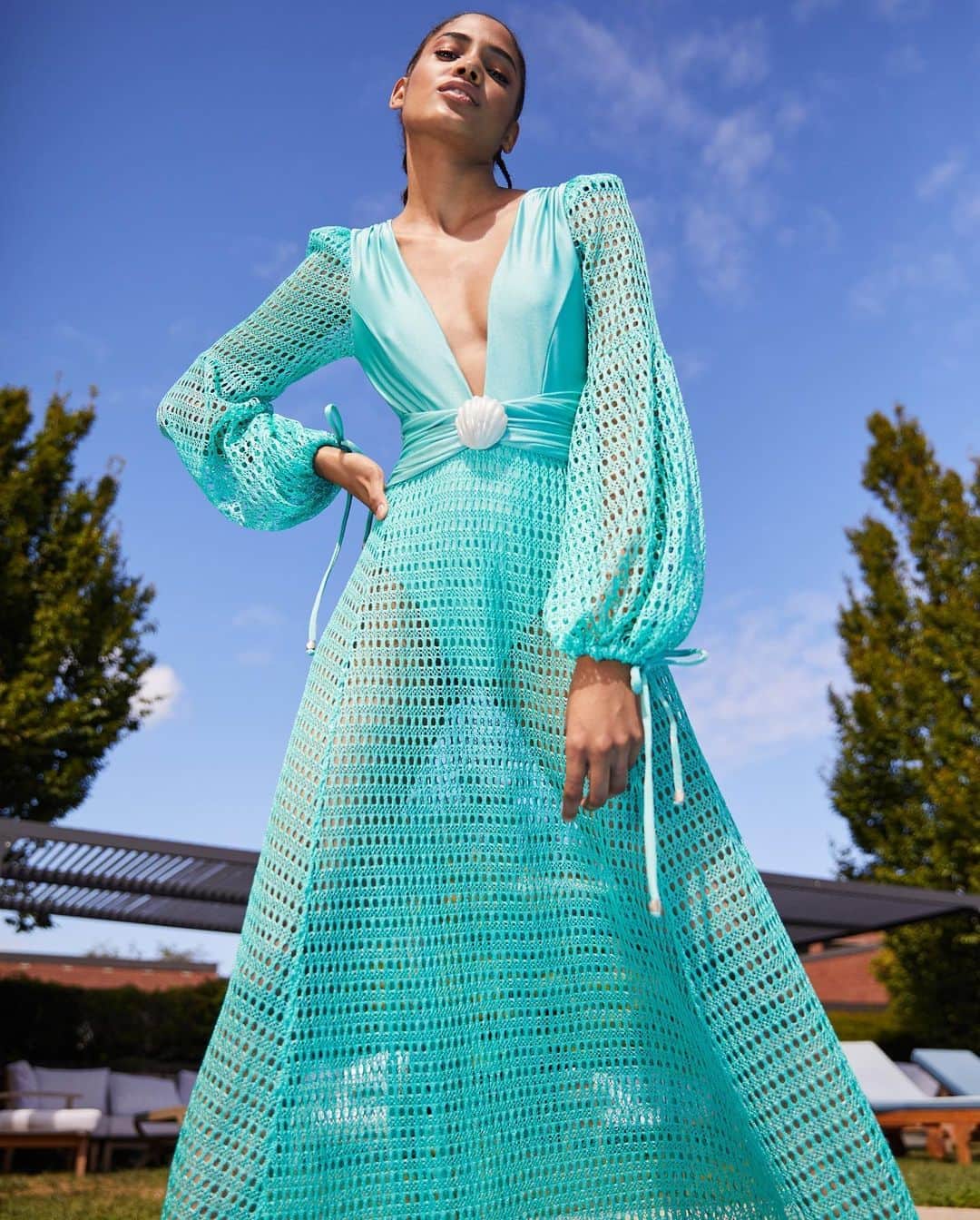 Fashion Weekのインスタグラム：「Life's a beach with @patbo's newest collection, releasing digitally for @NYFW: The Shows. Check it out now on nyfw.com」