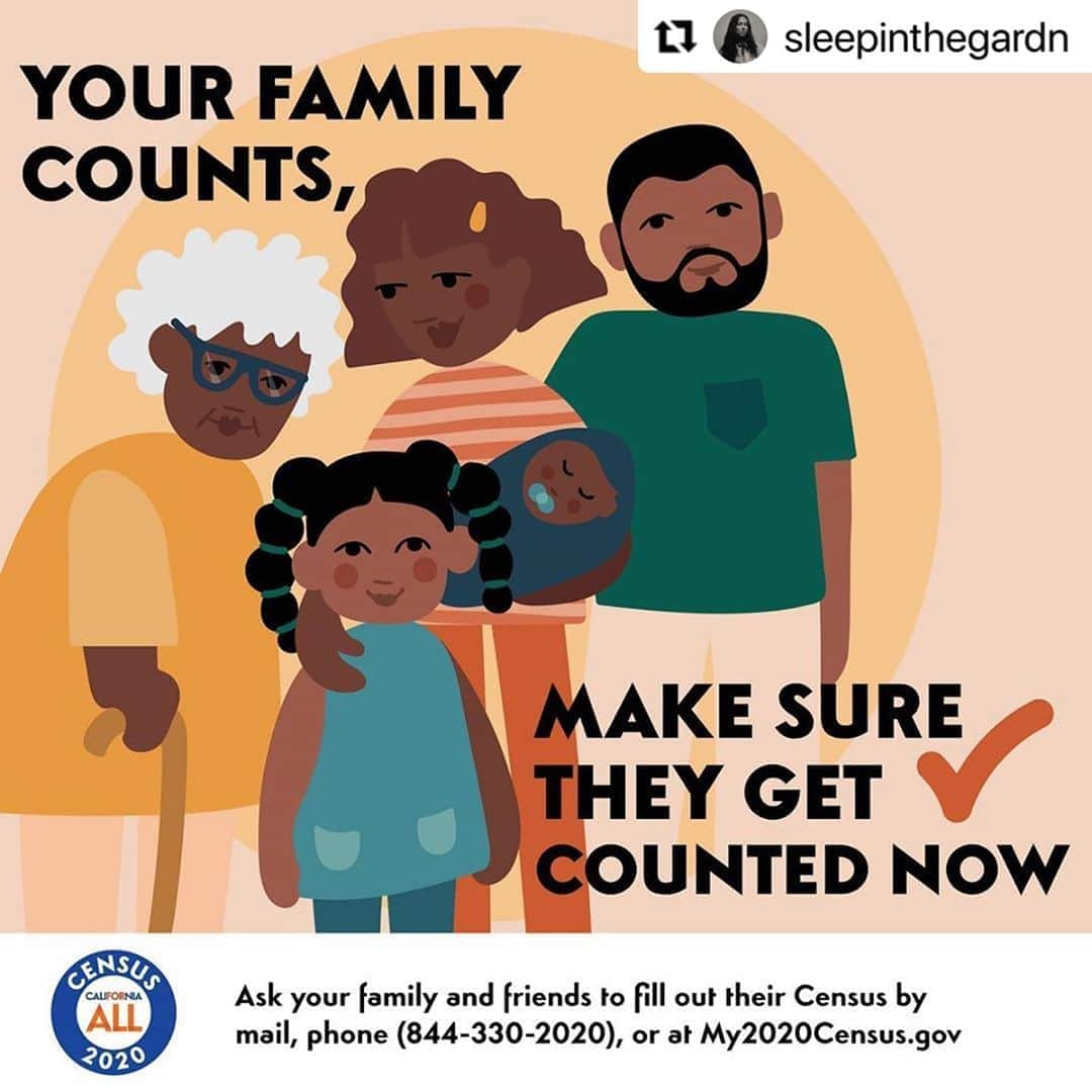 レスリー・フェラさんのインスタグラム写真 - (レスリー・フェラInstagram)「#Repost @sleepinthegardn with @make_repost ・・・ The Census doesn't just impact you, it impacts your entire family as well! Help get the resources your family needs by making sure they participate in the 2020 Census. . Fill out your census by mail, phone (844-330-2020), at My2020census.gov, or open your door to an official Census Worker who can help you answer the questions. . #EveryoneCounts #2020Census #CaliforniaForAl.」9月17日 2時21分 - mslesleyfera