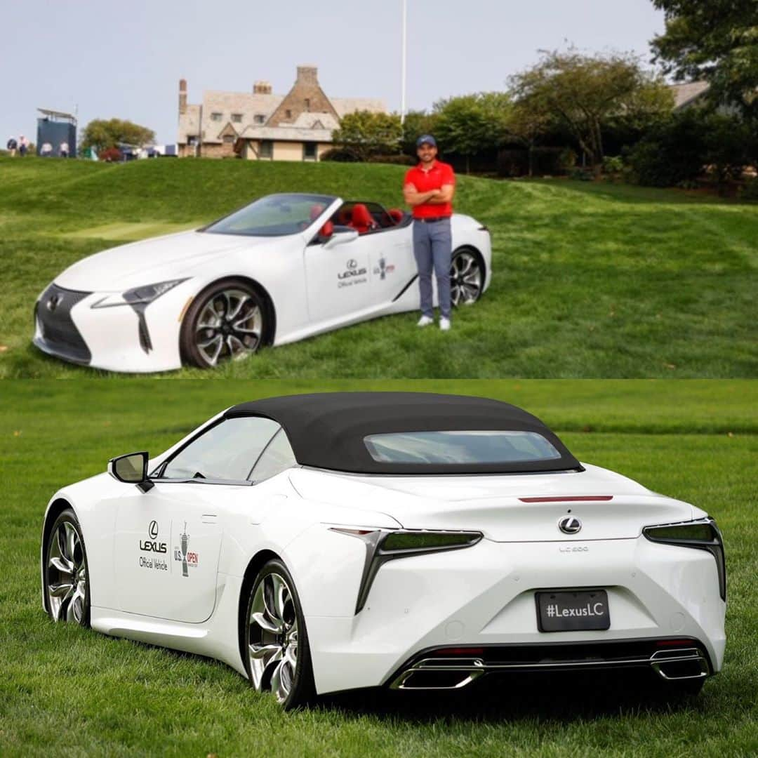 ジェイソン・デイのインスタグラム：「Was a pretty decent ride to get to the @usopengolf at Winged Foot. Good parking perks also! Ready to get after it this week.  #LexusGolf #LexusLCC #LexusPartner @lexususa @usga」