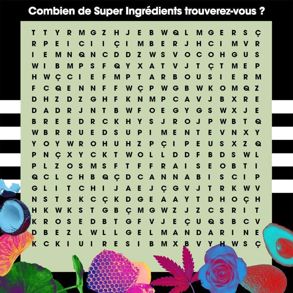セフォラさんのインスタグラム写真 - (セフォラInstagram)「Commentez le nombre de Super Ingrédients qui se sont glissés dans cette grille 👀🌶🍓  #SephoraSuperIngredients」9月17日 4時01分 - sephorafrance