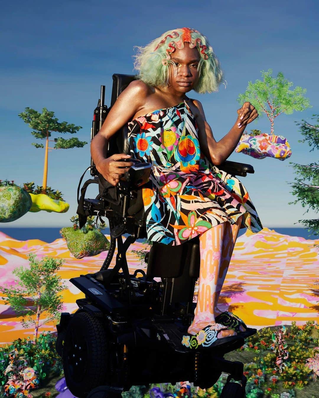Fashion Weekのインスタグラム：「@collinastrada created a world of whimsy for their #NYFW September 2020 digital presentation. Head to nyfw.com to stream it now」
