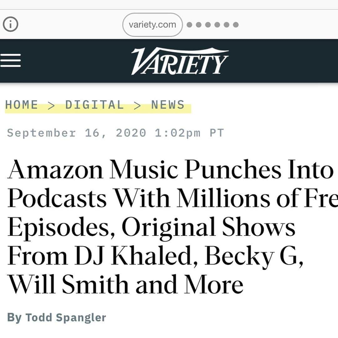 DJキャレドさんのインスタグラム写真 - (DJキャレドInstagram)「Bless up @jeffbezos  New podcast alert 🚨 NEW DEAL ALERT 🚨 Luv always KHALED KHALED  It’s truly legendary more updates on the way @amazon @amazonmusic @thespringhillco  @wethebestmusic ANOTHER ONE !」9月17日 5時37分 - djkhaled