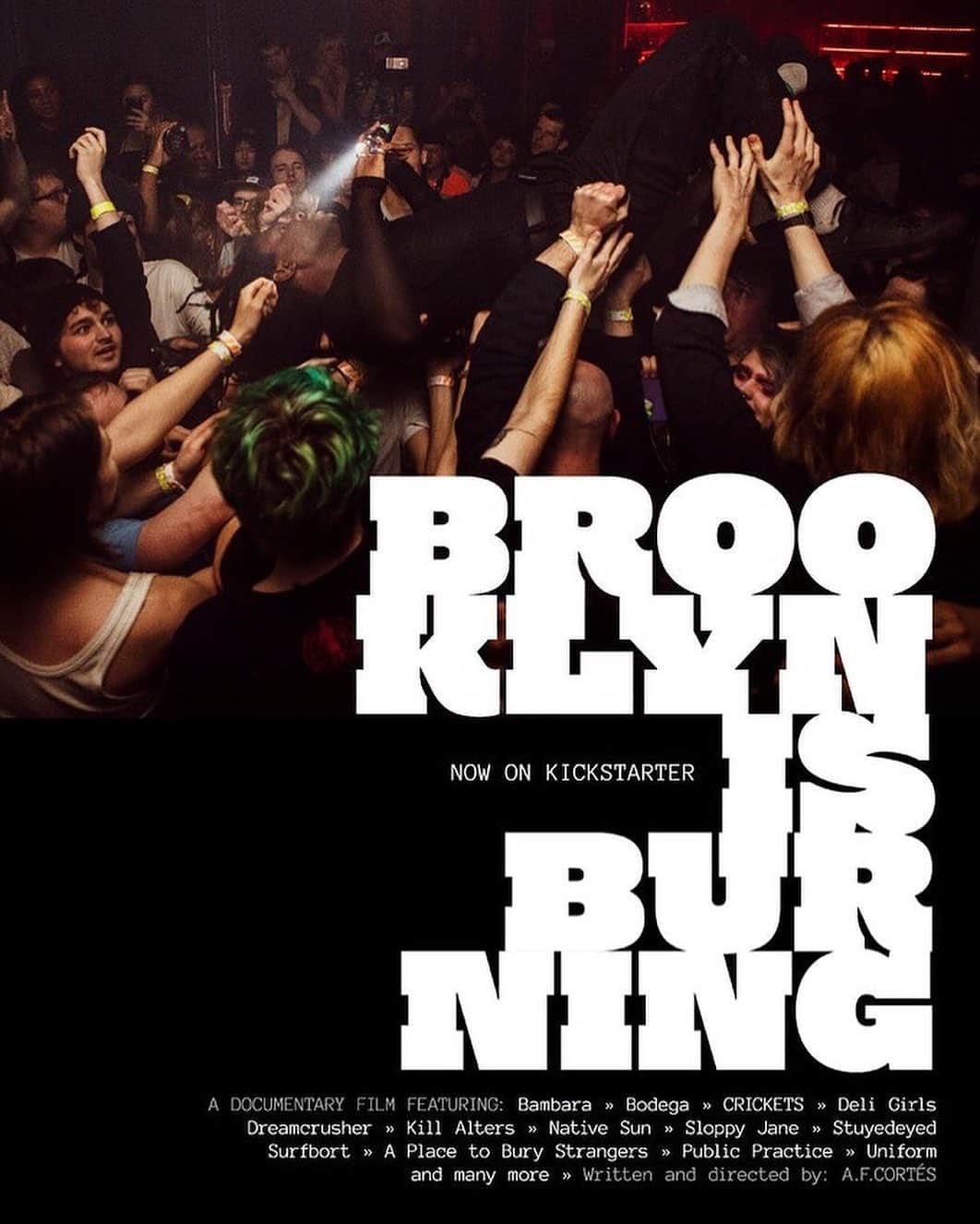 A Place to Bury Strangersのインスタグラム：「TODAY is a call-to-action to help this film get made! We’re supporting the making of @brooklyn_is_burning, a documentary about a music scene uniting in the middle of a divided country. Please donate to its Kickstarter and help make sure the full story gets told. Link in bio. #brooklynisburning」