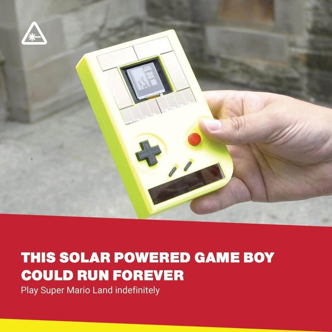 クリス・ハードウィックさんのインスタグラム写真 - (クリス・ハードウィックInstagram)「This Nintendo Game Boy clone runs on solar power and energy generated from pressing buttons during gameplay.⁠ link in bio」9月17日 6時01分 - nerdist