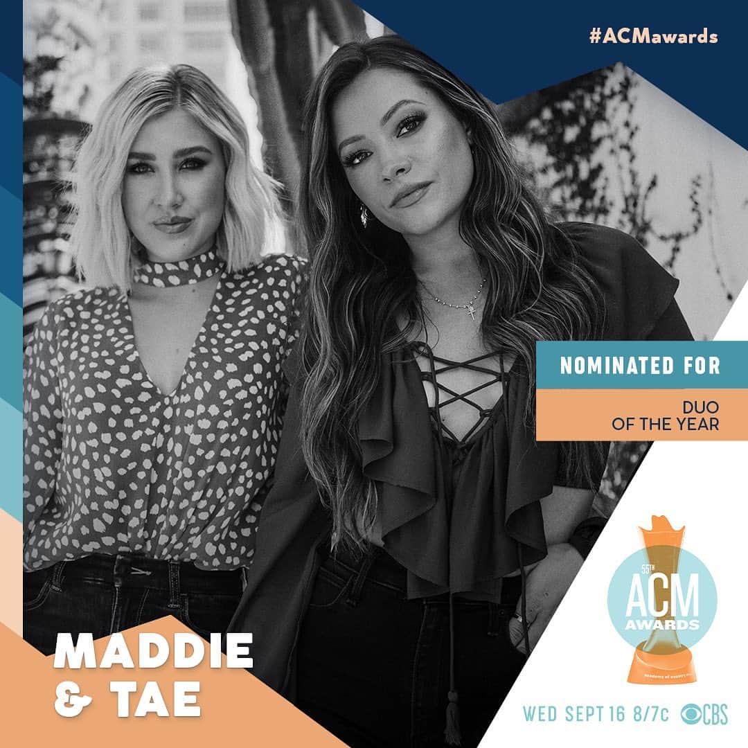Maddie & Taeさんのインスタグラム写真 - (Maddie & TaeInstagram)「We sure wish we could be with our country music family in person tonight at the @ACMawards, but we can't wait to tune in! Don't miss it on @cbstv and @cbsallaccess at 8/7c. #ACMawards」9月17日 6時08分 - maddieandtae