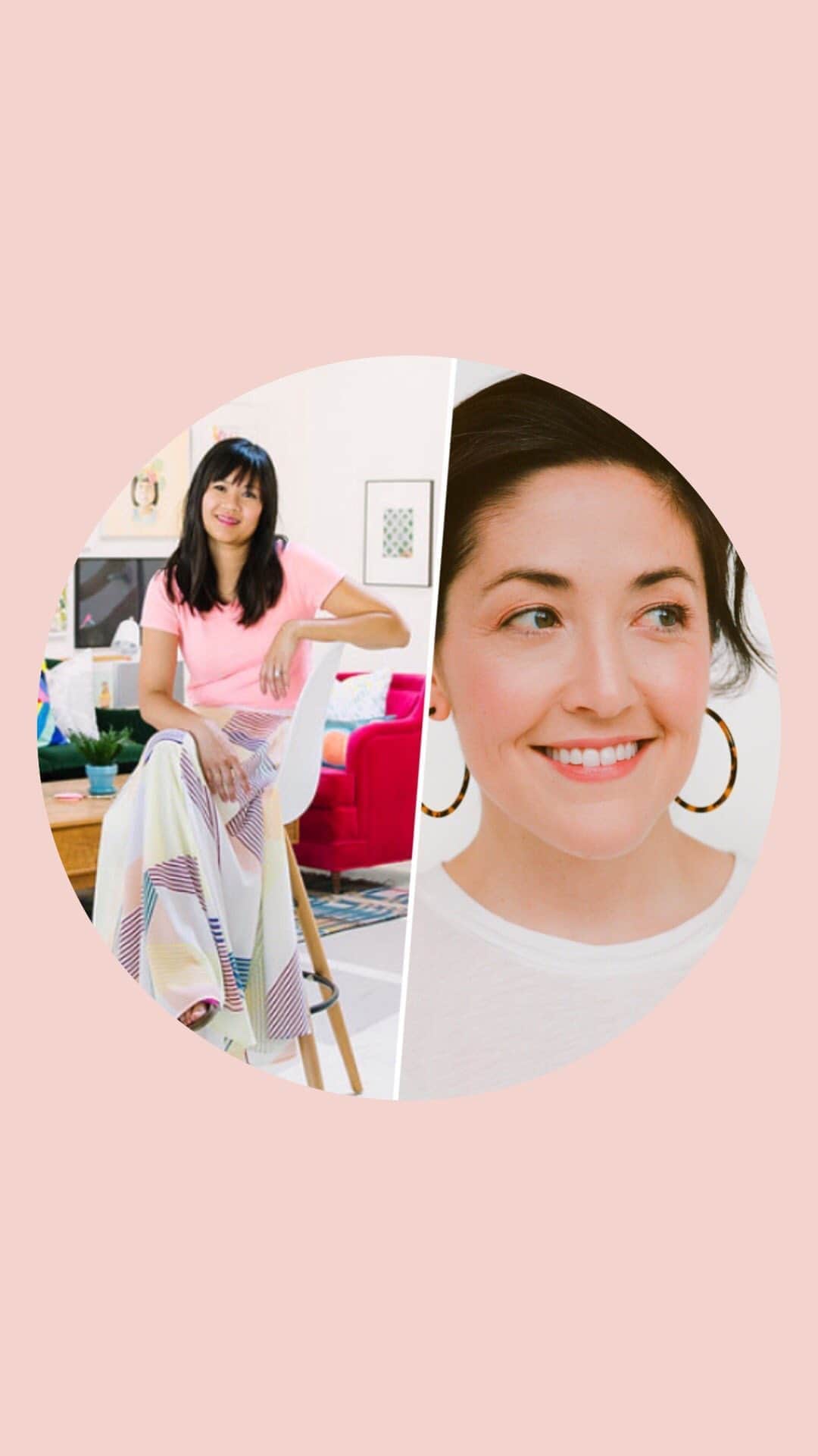 Grace Bonneyのインスタグラム：「Designer, author, blogger and business consultant extraordinaire, Joy Cho of @ohjoy sits down to catch up with me about how her life and work have changed since #inthecompanyofwomen *Both of us had dicey WiFi today so please excuse the blurriness or any audio delays. Joy shares some real wisdom about parenting and re-prioritizing life over work that come through crystal clear ♥️ Thanks for joining me, Joy!」