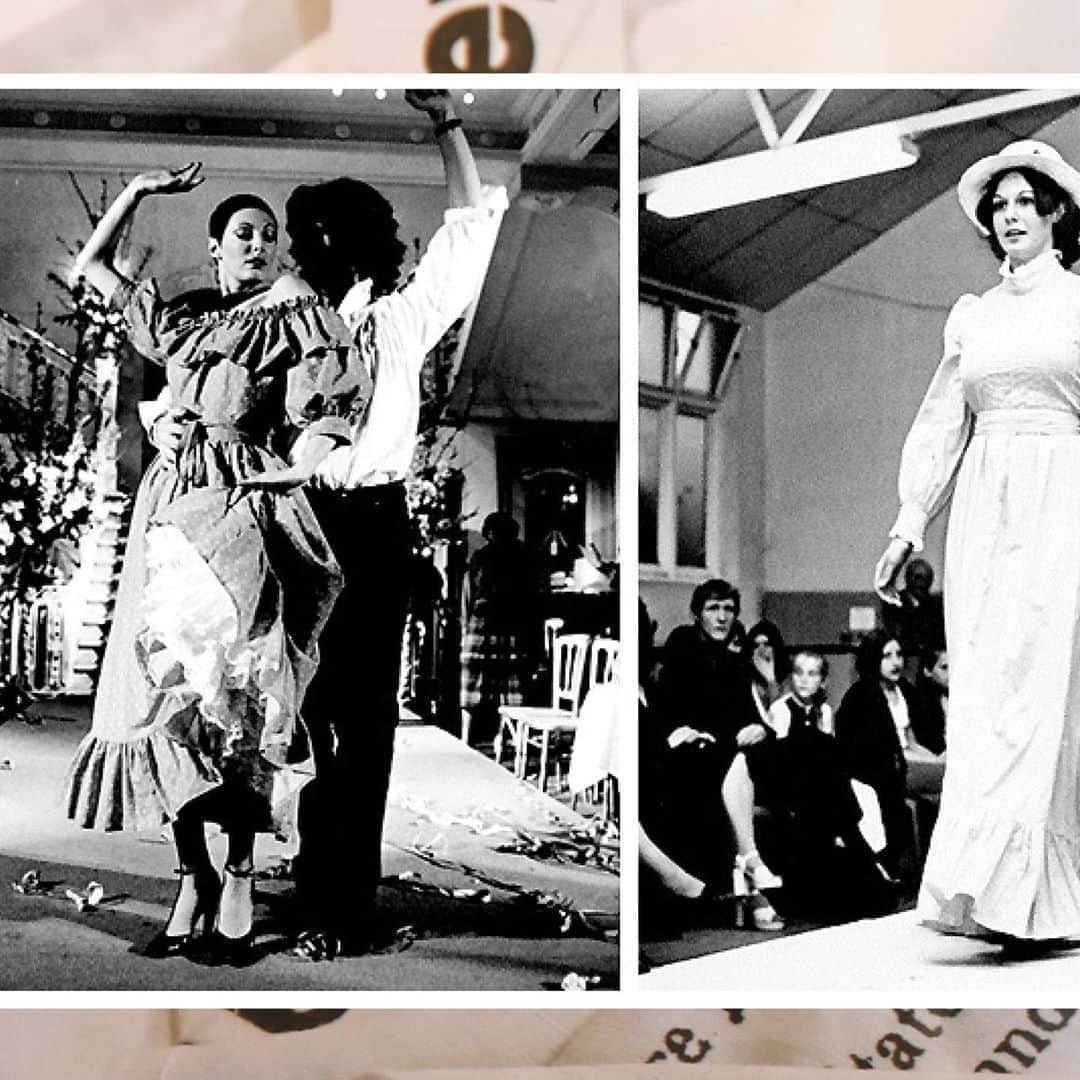 のインスタグラム：「As London Fashion Week begins today, we look back at some iconic in-house catwalk moments from the Laura Ashley archive.   Many of these photographs were captured between the 1970s and 1980s.  Do you remember these styles?  #LauraAshleyHeritage #LFW #LondonFashionWeek」