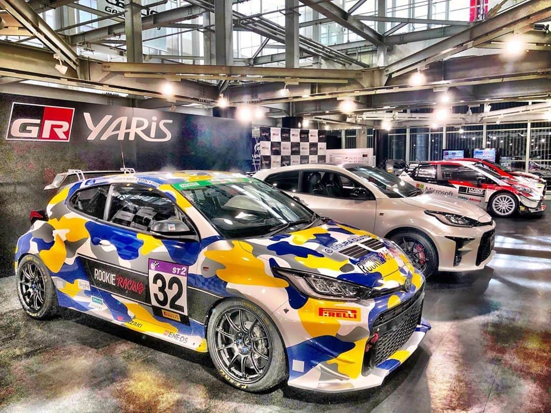 のインスタグラム：「【GR YARIS ONLINE FES】  #gryaris #gr #toyotagazooracing #toyotagazooracingwrc #rookieracing #yaris #モリゾウ #morizo #豊田章男 #感謝 #もっといいクルマづくり #gazooracing」