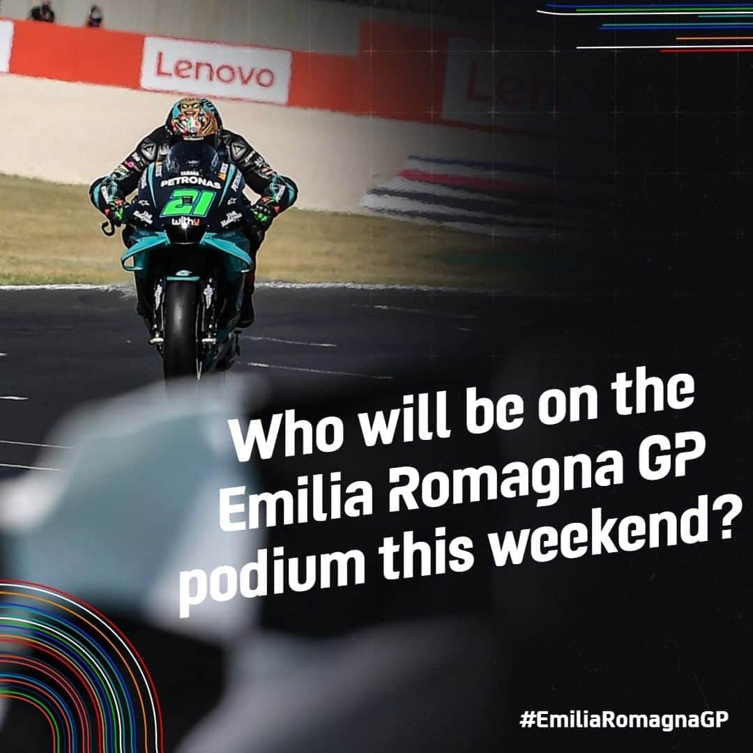 MotoGPさんのインスタグラム写真 - (MotoGPInstagram)「The podium battle was closely contested last week! ⚔️ Who do you think will be in the top 3 on Sunday? 🤔 #EmiliaRomagnaGP 🏁 #MotoGP #Motorcycle #Racing #Motorsport」9月17日 18時31分 - motogp