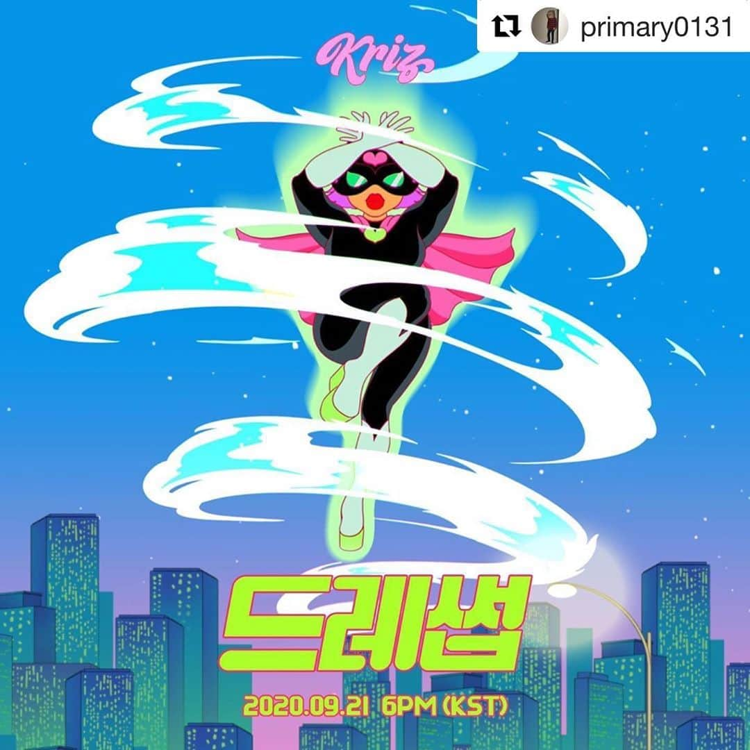 Apinkさんのインスタグラム写真 - (ApinkInstagram)「#Repost @primary0131 ・・・ [kriz] 팩토리컴퍼니의 새로운 아티스트 Kriz의 싱글 ‘드레썹 (feat. 오하영 of Apink) (prod.Primary)’이 9월 21일 오후 6시에 발매됩니다.  #오하영 #Apink  #드레썹⠀ #Kriz #크리즈 #Primary #PAKTORYCOMPANY」9月17日 18時38分 - official.apink2011