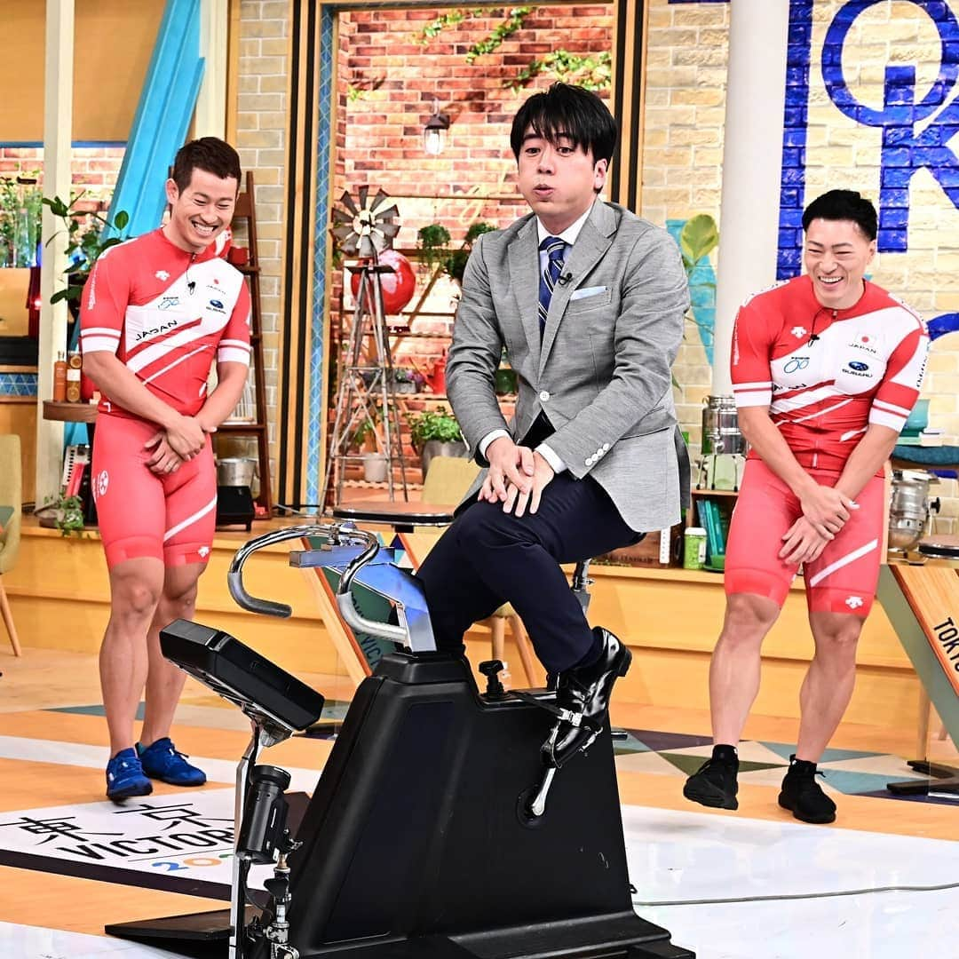 TBS「東京VICTORY」さんのインスタグラム写真 - (TBS「東京VICTORY」Instagram)「土曜の朝は東京VICTORY🚴  今週はケイリンの🇯🇵日本のエース達の魅力に迫ります‼️ . スタジオで選手たちが室内練習で使用する自転車を 用意し安住アナと対決⁉️  さらに選手たちの意外すぎる競技経歴とは！？😁  個性溢れる私生活も大公開♡♡ 今週もお楽しみに☺️  最後の写真はおまけカットです😁✨♡♡♡」9月17日 18時49分 - tbs_tokyo_v