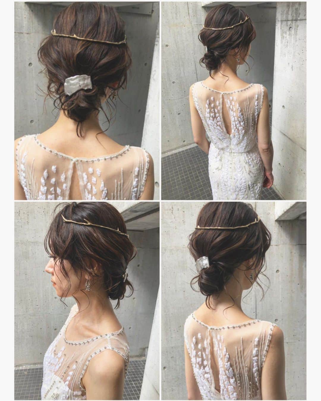 河野麻里のインスタグラム：「・ ・ wedding photo の hair makeに いらしてくれた花嫁さま♡  喜んで下さり 嬉しかったです♡ ・ ・ #マリhair #浜松市」