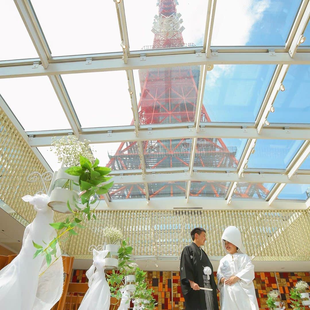 東京タワーの麓の結婚式のグルメインスタ