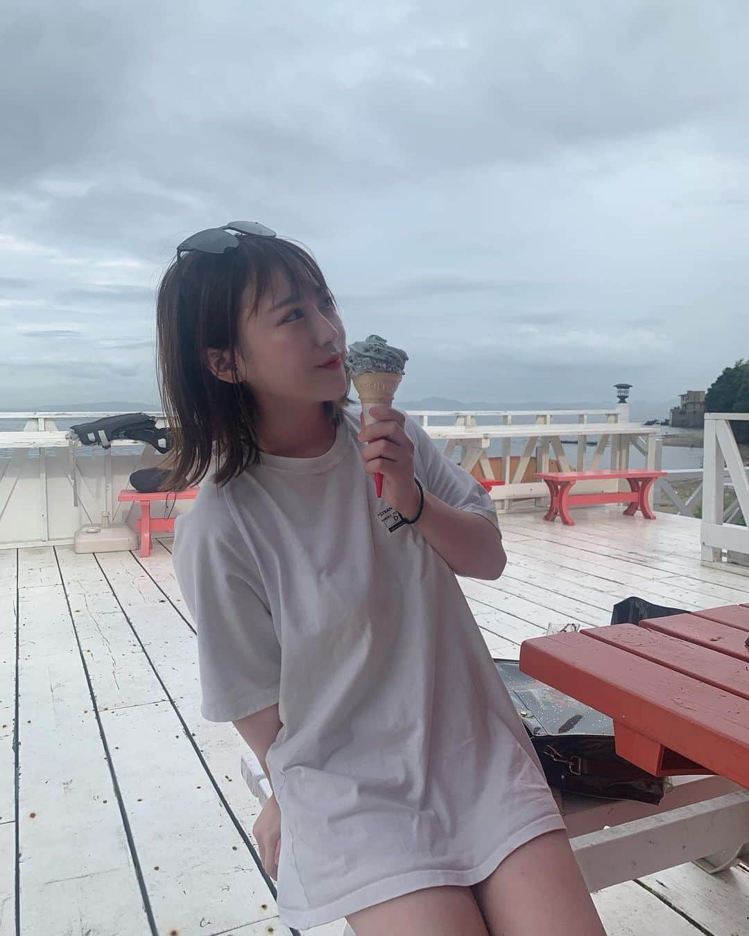 塚本美玲さんのインスタグラム写真 - (塚本美玲Instagram)「最後の夏🌊海大好き」9月17日 12時30分 - mire_nyan