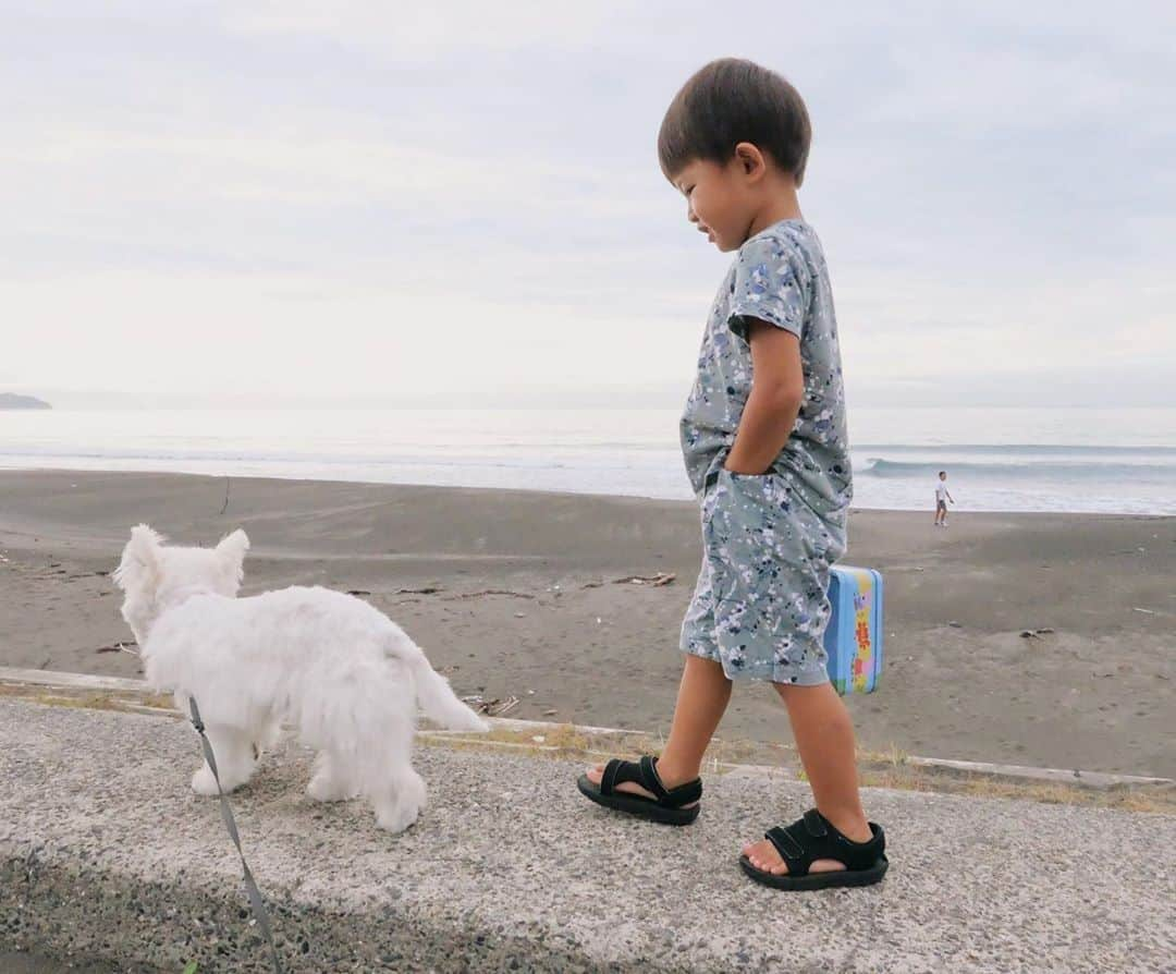 中川珠里さんのインスタグラム写真 - (中川珠里Instagram)「.  AM7:00  パジャマのままお散歩🐶﻿」9月17日 13時21分 - juri1104