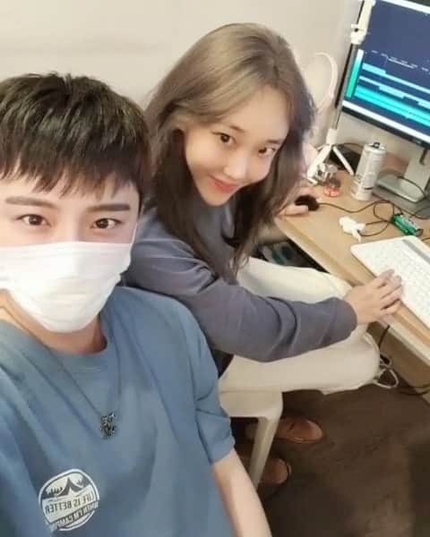 ユソンのインスタグラム：「10년만에 만난 하늬누나😊 누난 만능인!! 우리는 편집중!! #배우 #오하늬」