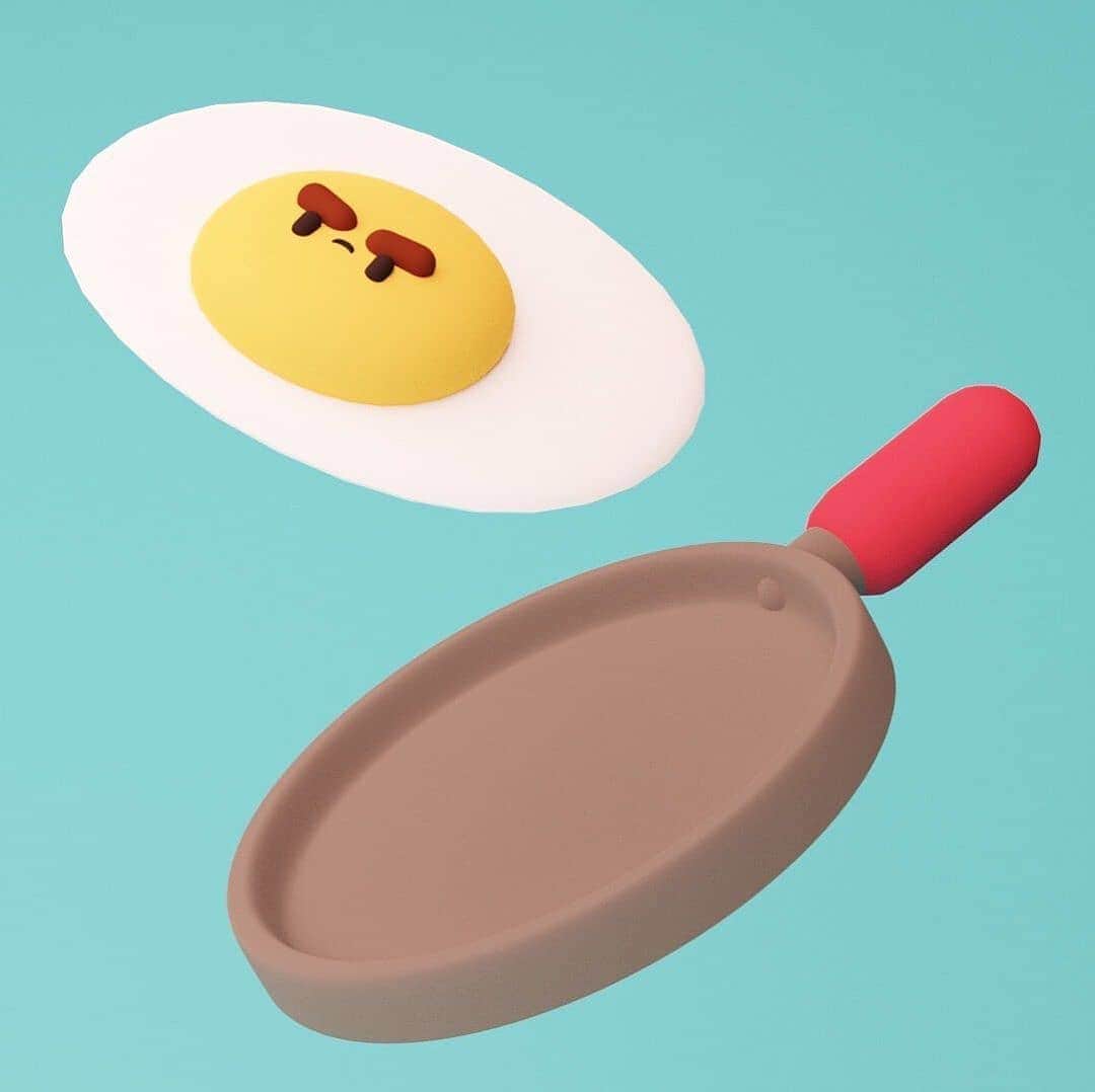 Eggs Conceptさんのインスタグラム写真 - (Eggs ConceptInstagram)「'Breakfast' 🍳 by 👉 Taka @taka_illustration 👈  #takaillustration #eggsconcept #egg #friedegg #eggillustration #breakfast #characterdesign #cinema4d #c4d #inspiremyinstagram #365days #goodvibes #365project #creativity #creativityfound #popart #popculture #artofvisuals #visualart #八月 #yumurta #œuf #oeuf #september #septembre #settembre #сентябрь #instagood #brunch」9月17日 17時18分 - eggsconcept