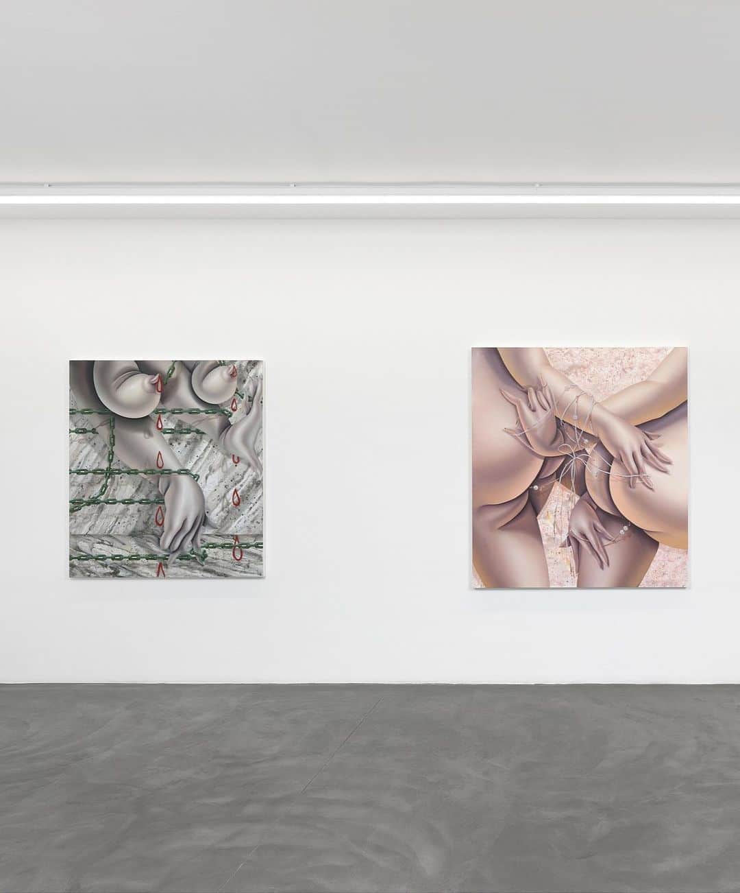 Juxtapoz Magazineさんのインスタグラム写真 - (Juxtapoz MagazineInstagram)「New works by @sslappey in “Tenderizer,” a really beautiful show with @mariabernheim in Zurich (full review on Juxtapoz.com now)」9月18日 3時32分 - juxtapozmag