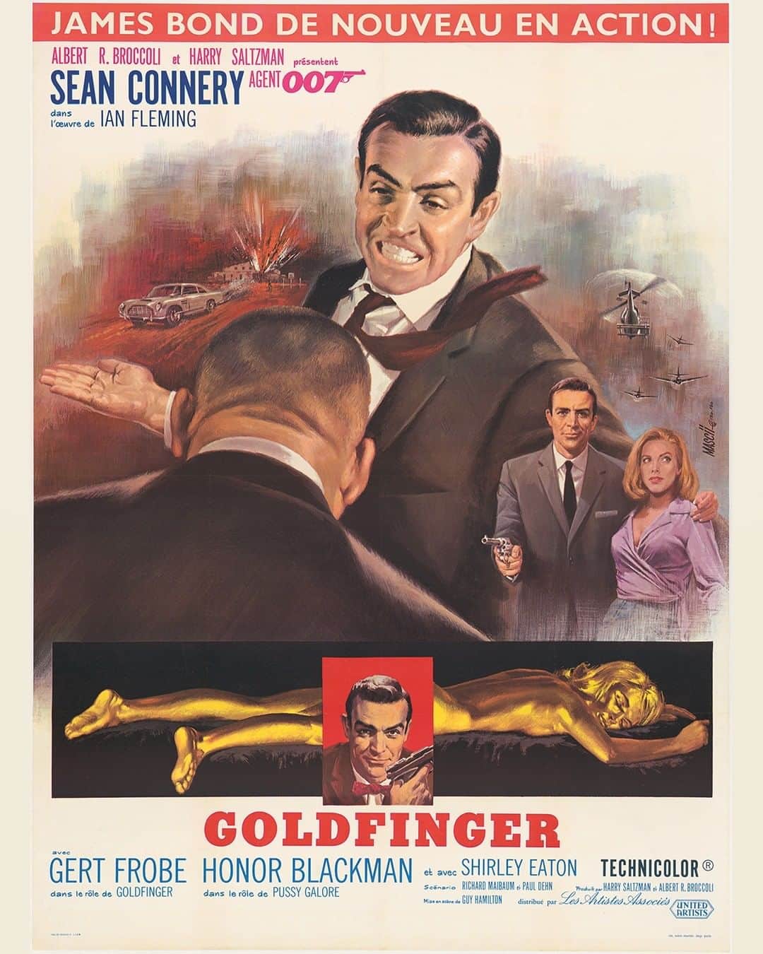 James Bond 007さんのインスタグラム写真 - (James Bond 007Instagram)「On this day in 1964, GOLDFINGER had its Royal Premiere at the Odeon Leicester Square, London. From the EON archive, two French posters for the film’s release that concentrated on Bond’s fight with Oddjob.」9月18日 4時00分 - 007