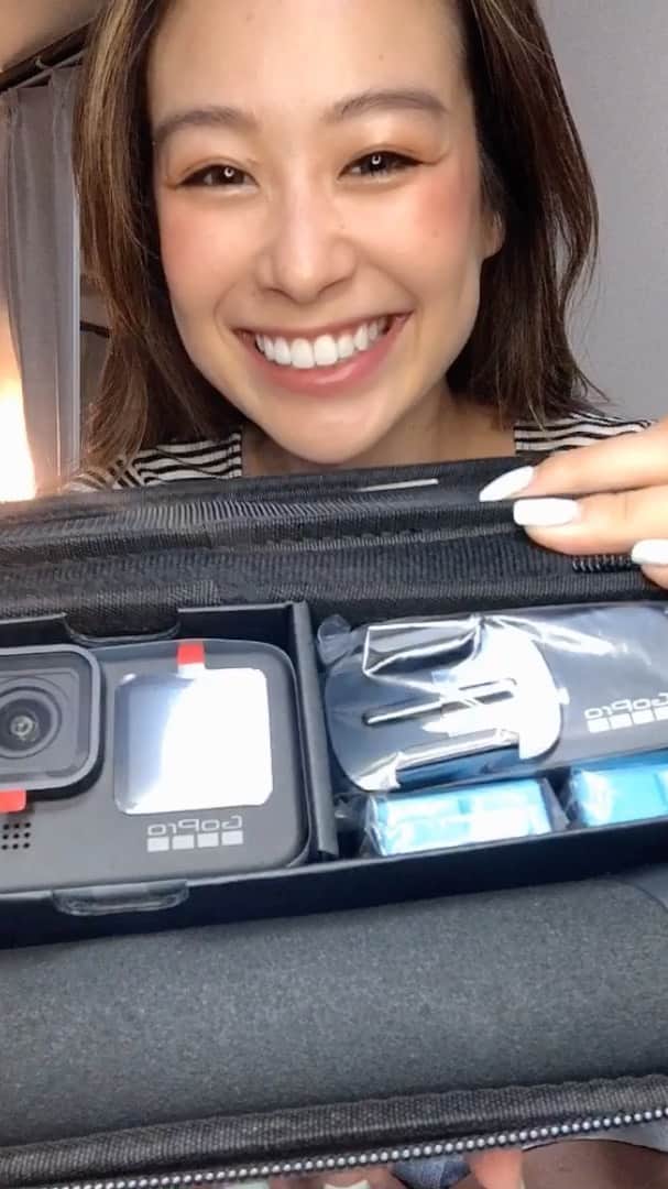 harunaのインスタグラム：「Hero9が届いたのでアンパッケージを撮ったよ〜！ 出だしからミスってる🤣 Thank you GoPro❤️ 説明は下手くそなのでゆうすけくんのYoutubeをオススメします！ww @yusukeokawa @goprojp @gopro」