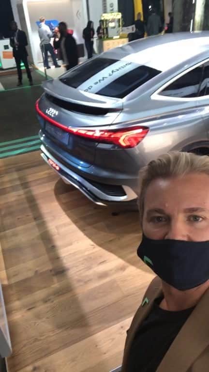 ニコ・ロズベルグのインスタグラム：「How do you like the new @audiofficial Q4 e-tron? The most forward thinking technologies – all here at our @greentech_festival!」