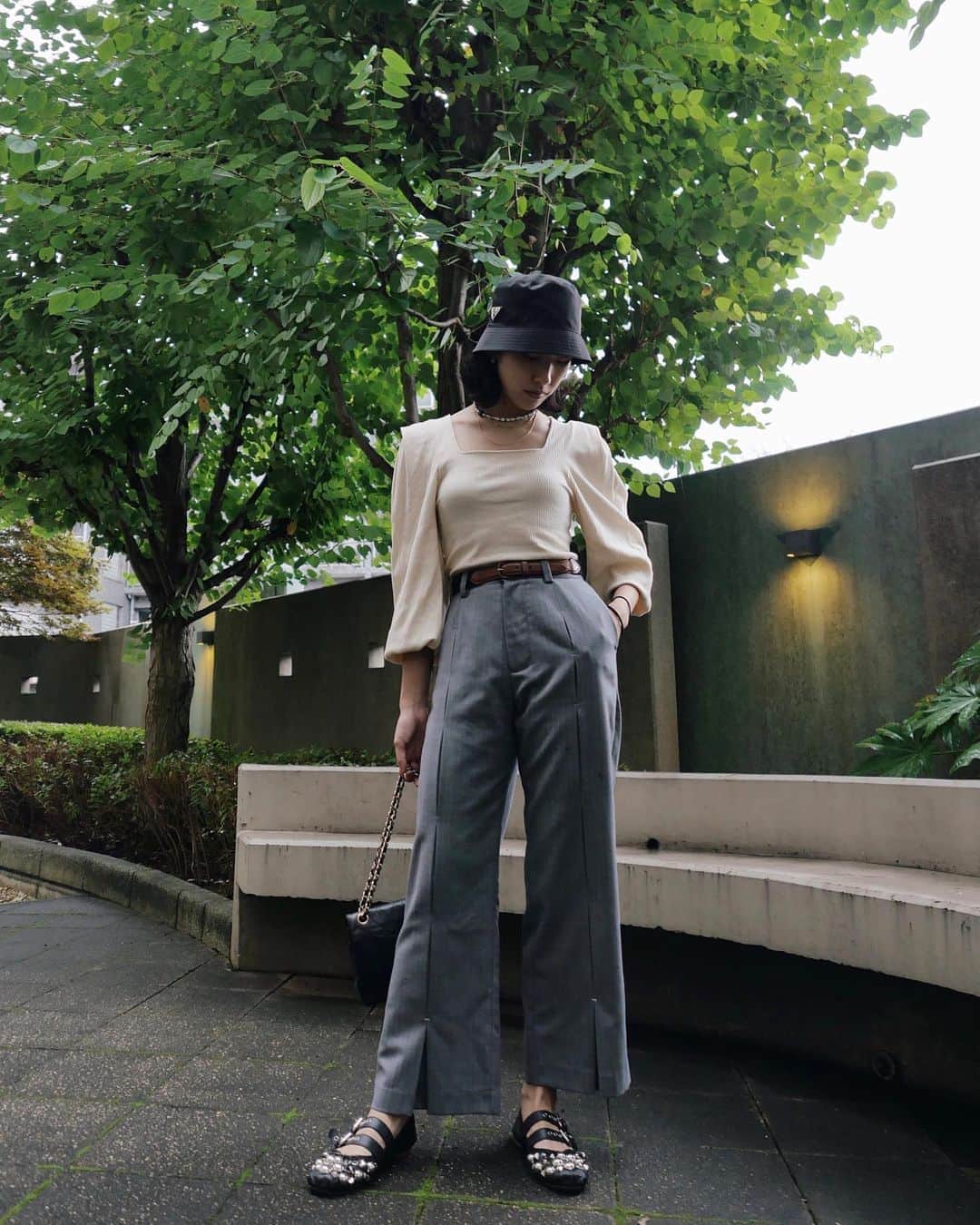 中田クルミさんのインスタグラム写真 - (中田クルミInstagram)「洋服の詳細はWEARへ🔗 @soduk_official のスラックスがマイフェイバリットすぎるのでこの秋履き倒します。」9月17日 21時17分 - kurumi_nakata