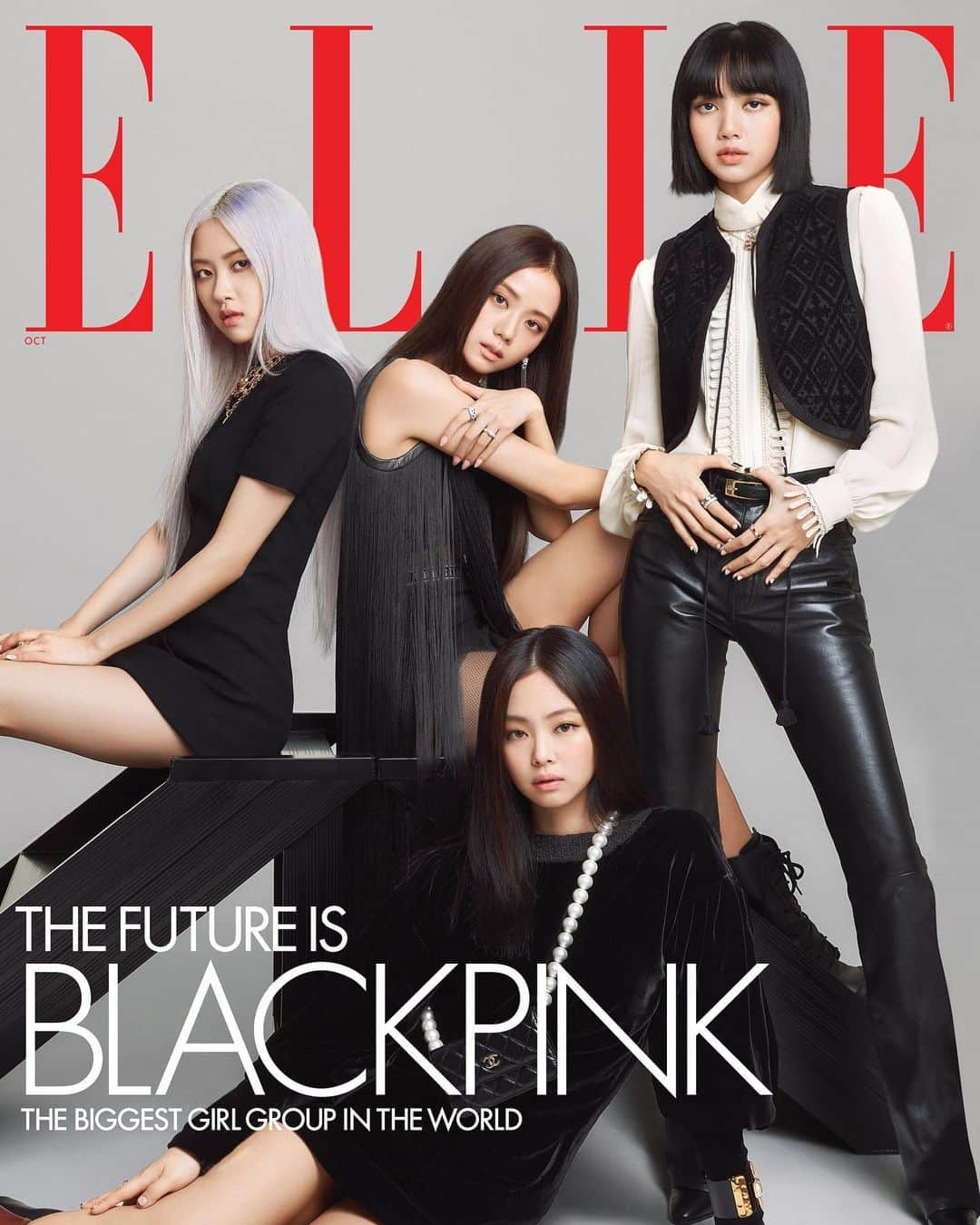 ELLE Magazineさんのインスタグラム写真 - (ELLE MagazineInstagram)「BLACKPINK in your area and on the cover of ELLE! For our October issue, the biggest girl group in the world—K-Pop stars Lisa, Jennie, Rosé, and Jisoo @blackpinkofficial—take us inside their journey to world domination. From their history-making 2019 Coachella performance, to breaking YouTube records thanks to their loyal fanbase (shoutout #BLINKs), music’s next big thing is straight outta Seoul and soon to be everywhere. “These days, we have no boundaries when it comes to work,” Jennie says. “Even on our days off, we’re basically at the studio recording.” As Rosé puts it, “Life is work, and work is life!” Click the link in bio for the full cover story. #BLACKPINKxELLE  ELLE October 2020:⁣ Editor-in-Chief: @Ninagarcia⁣ Talent: @blackpinkofficial⁣ @roses_are_rosie @jennierubyjane @sooyaaa__ @lalalalisa_m ⁣ Photographer: @kimheejune⁣ Fashion Direction: @charlesvarenne⁣ Stylist: @meenmeenmeen_⁣ Writer: @mariasherm⁣ Entertainment Director: @jenweisel⁣ Hair: @iseonyeong1118 @agency_garten Makeup: @iammaeng⁣ Manicure: @nail_unistella⁣ Set Design: Seo Yun Choi⁣ @set__darak Production: Lee Kyung Kim⁣ @blcreativehouse  On Set Coordinator: Hee Young Park」9月17日 21時17分 - elleusa