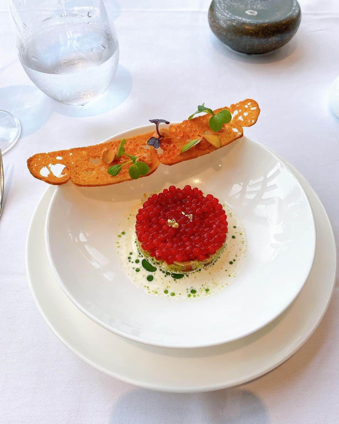 吉田早織のインスタグラム：「・﻿ @hitomi0502_u と久しぶりのランチ🍽﻿ ﻿ ﻿ 子供なしで友達とランチをするのは産後初めて✨﻿ ﻿ ﻿ フィリップ・ミルのランチ、一皿一皿とってもキレイでした☺️﻿ 久しぶりにお酒を飲みながらのランチでリフレッシュできました🥂 ﻿ ﻿ 話すのはやっぱり子供のことが多くて。﻿ 色々相談に乗ってもらいました✨﻿ ﻿ ﻿ ﻿ 実は最近、何でもよく食べてくれていた娘があまり食べなくなり、悩んでいたんです💦﻿ ﻿ 保育士さんに相談しても「この時期そういう子もいますよ」「保育園に行ったらみんなと一緒に食べるよ」と、私がストレスにならないように言ってくださっているとは思うけど﻿ 納得はできない…﻿ ﻿ 食事と睡眠は身体を整えるのに大切だと思うので、「そういう時期だから仕方ない」で済ませたくなかったんです😂﻿ ﻿ ﻿ ひーちゃんに色々教えてもらい試してみたら久しぶりにご飯をしっかり食べてくれました😭✨﻿ ﻿ ﻿ まだムラはあるけど食べられるメニューも増えて本当に感謝🙇‍♂️💕﻿ ﻿ ﻿ また食べなくならないように、色々工夫していかないと🤭✨﻿ ﻿ ﻿ ﻿ ﻿ ﻿ ﻿ ﻿ ﻿#1枚目の写真はイクラじゃなくてタピオカだよ #フィリップミル #フィリップミル東京 #ランチ #六本木ミッドタウン #roppongimidtown  #phillipemille  #フレンチ #子育て #子育てママ #1歳6ヶ月」