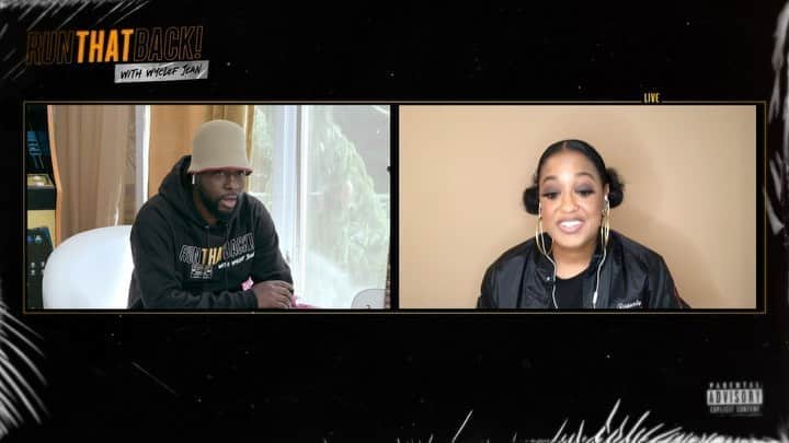 ワイクリフ・ジョンのインスタグラム：「What happen when I start to bar up with this Woman who people calling one of the best lyricist in hip hop?  All I can tell your is @rapsody is the TRUTH!  Check us out tonight at 7PM EST Episode 5 Run That Back.  All source and bed music compliments of #sodomoodlab  #runthatbackwithwyclef #malkamedia #headsmusic #maddisays #madelinenelson #headsmusic #wyclef #wyclefjean」