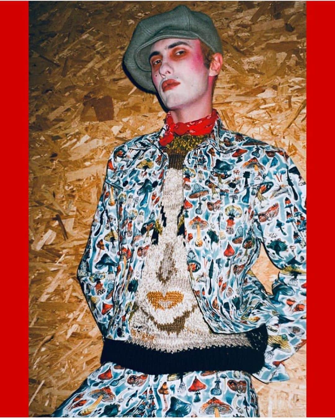 ジェームスロングのインスタグラム：「Congratulations @fashion_east family and the Boss @_lulukennedy 20!!!!! THANK YOU cultivating the most exciting family that ever existed! @_charlesjeffrey my fave ex intern wears @timblanks archive Divine Knit! For @thefacemagazine Fashion East 20 special! Photography @roxy_lee  Styling @matthew_josephs  Casting @maddeostlie @aamo_casting  Make up @terrybarberonbeauty  Hair @takuyauchiyama1128  Words @brooke_mccord  Brilliant @stuart_brumfitt  Obvs 🌈 looks incredible ⚡️🌈⚡️」