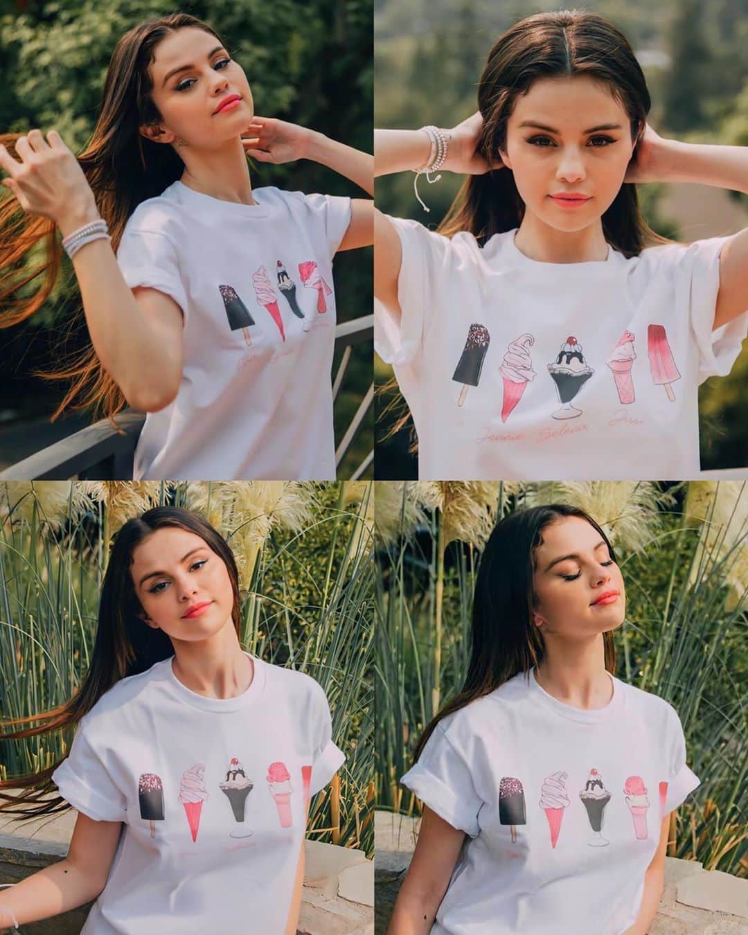 Always With Selenaのインスタグラム：「Selena wearing #ICECREAM MERCH」